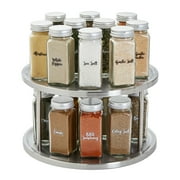 Juvale Lazy Susan Turntable Organizer for Cabinet, 2-tier, 10.5 In