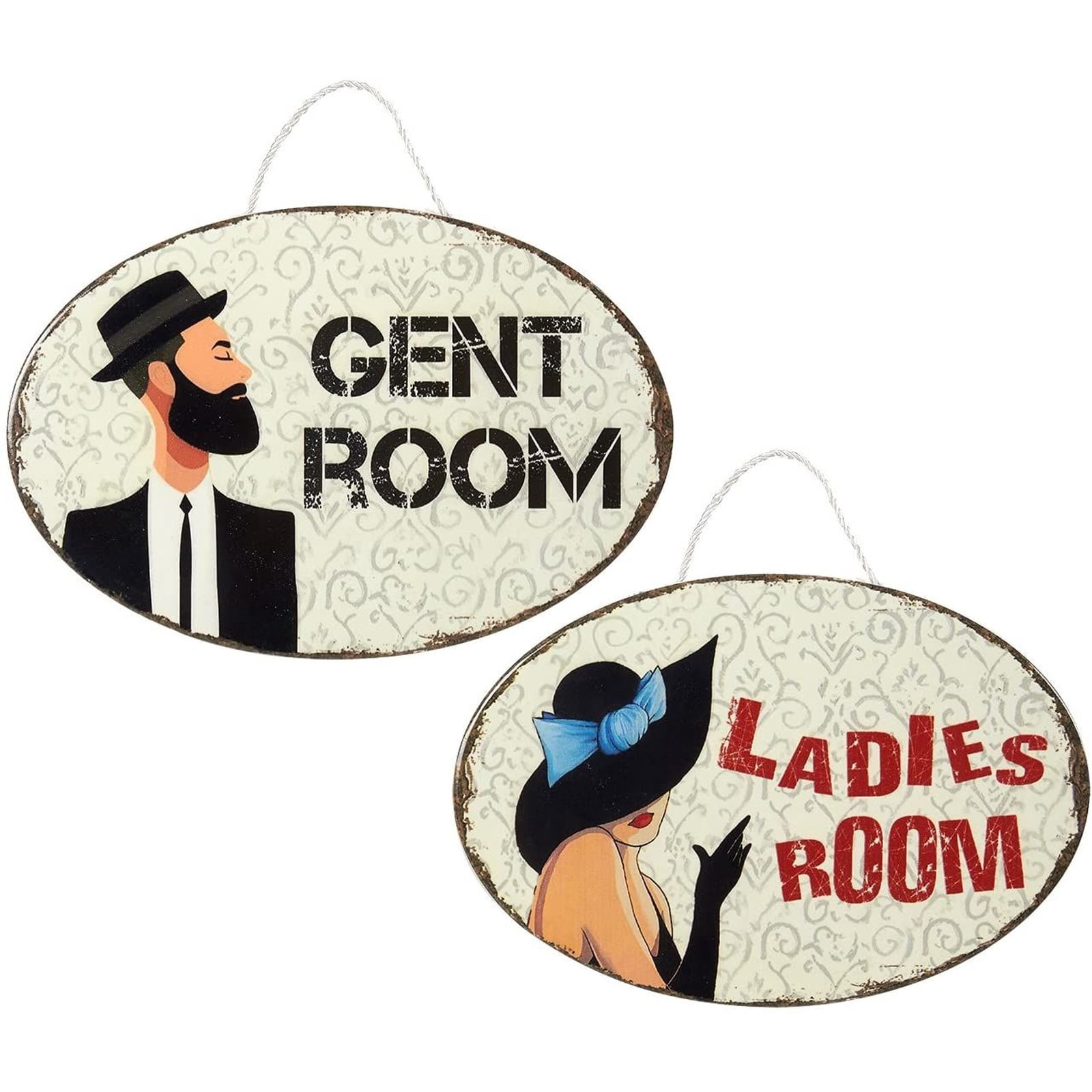 Mens Womens Room Sign