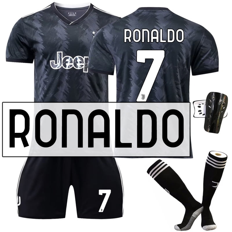 Juve Away National Soccer Pele 10 Kids Jersey/Short/Socks Away