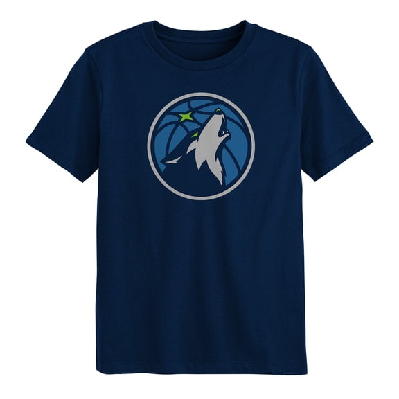 Preschool Outerstuff  Navy Minnesota Timberwolves Primary Logo T-Shirt