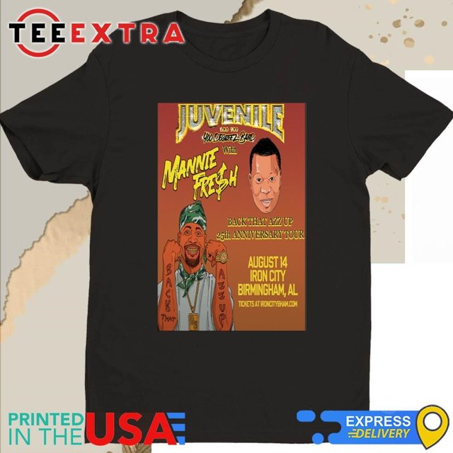 Juvenile & The 400 Degreez Band August 14 2024 Shirt