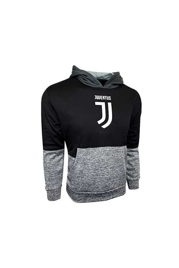 Juventus FC Pullover Hoodie For Adults And Kids, Licensed Juventus Sweatshirt Hoodie (S)