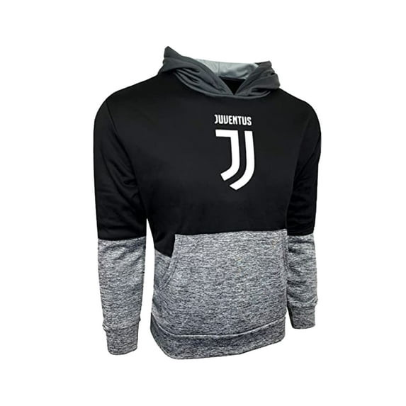 Icon Sports Juventus Fc Casual Solid Print High Neck Hoodie (Youth Small 4-6 Years)