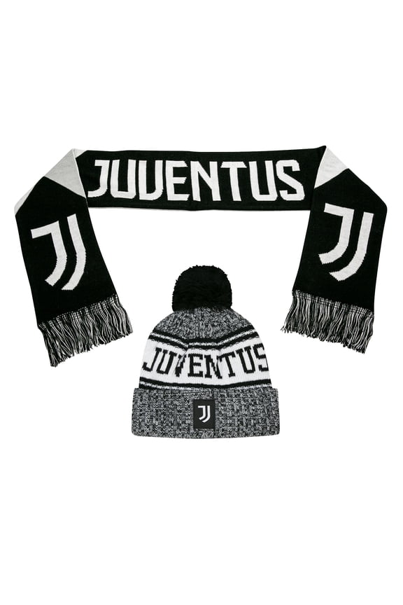 Juventus Scarf Reversible and Beanie hat Official Licensed Authentic Merchandise 2021 2022 JV1