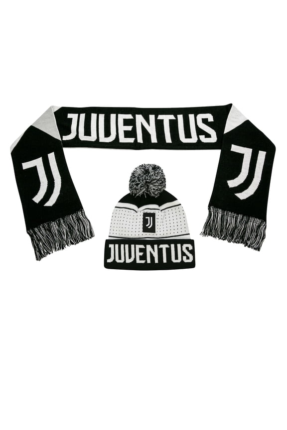 Juventus Scarf Reversible and Beanie hat Official Licensed Authentic Merchandise 2021 2022 JV3