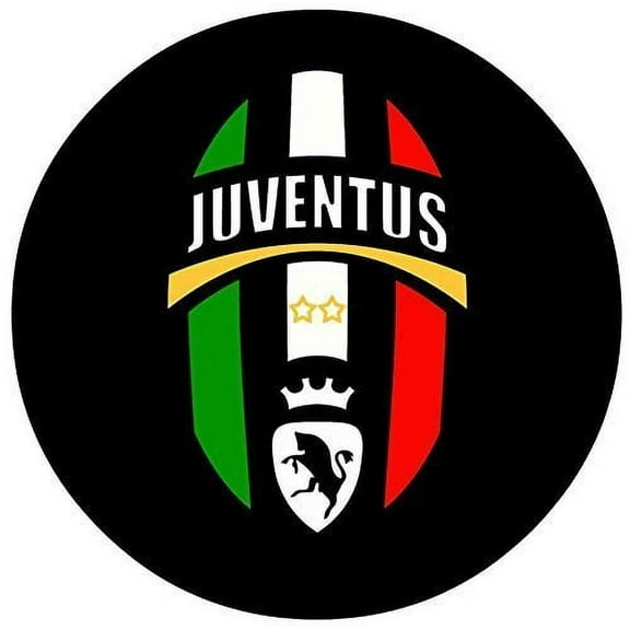 Juventus Soccer Football Edible Image Photo 8" Round Cake Topper Sheet Personalized Custom Customized Birthday Party