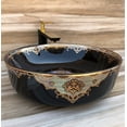 thumbnail image 1 of Juvia USA Classic Black Vitreous China 16in Circular Vessel Sink, 1 of 4