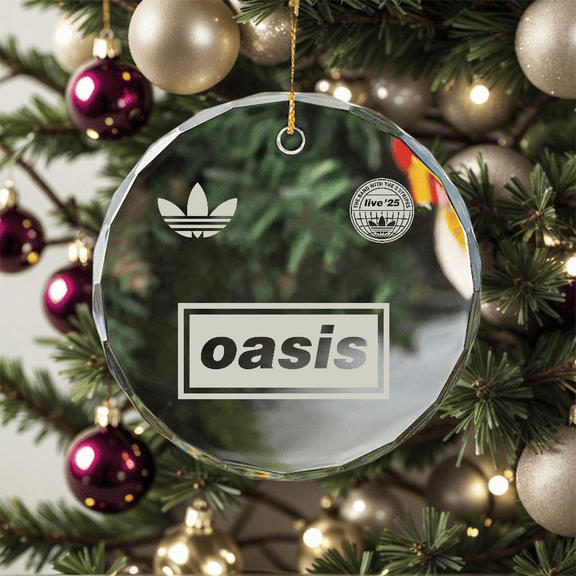 Juxt Live 25 Tour Inspired Two-Sided Graphic Design – Music Fan Collectible, Glass Ornament