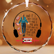 Juxt Stranger Things Ornament Max’s Favourite Song Not Today Vecna, Crystal Glass Ornament