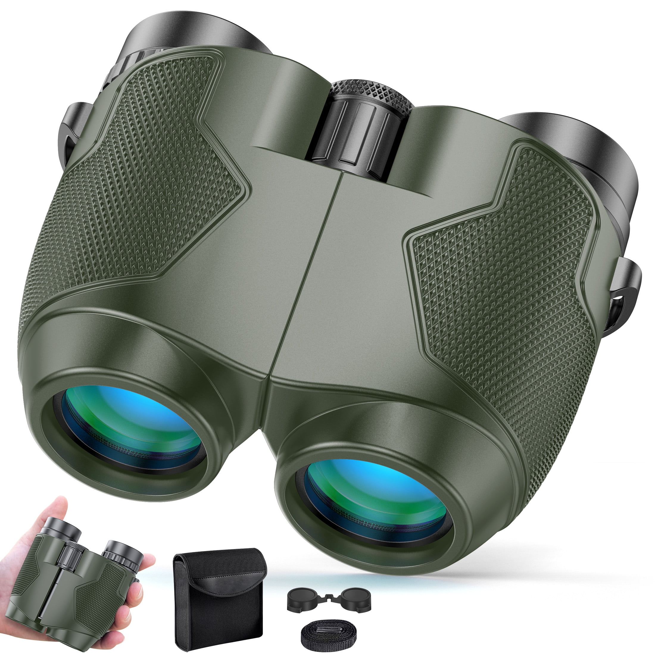 Juyafio 12x25 Binoculars for Adults,Kids, Compact Binoculars for Day and Night, Binoculars for Bird Watching Travel Sightseeing Hunting Wildlife Watching Outdoor Sports Games Concerts