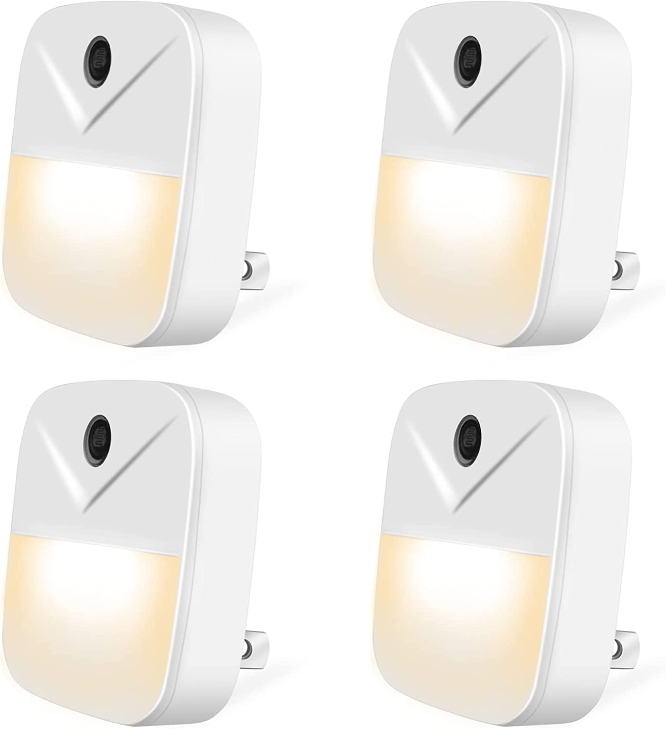 Juyafio 4 Pack LED Plug In Night Lights With Light Sensors Automatic 