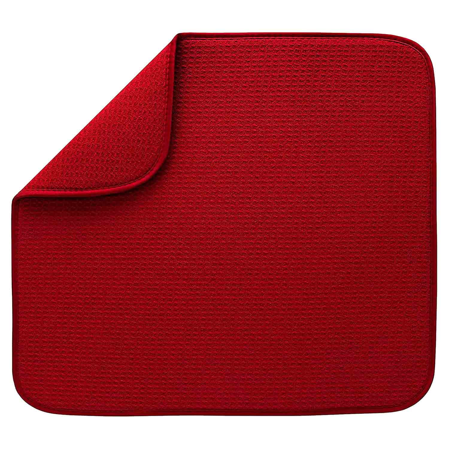 Juyafio Kitchen Dish Drying Mat Super Absorbent Dish Mats Machine Washable for Counter