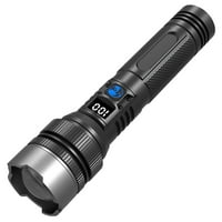 Juyafio 150000 Lumens Super Bright USB Rechargeable Waterproof Powerful Handheld Flashlight