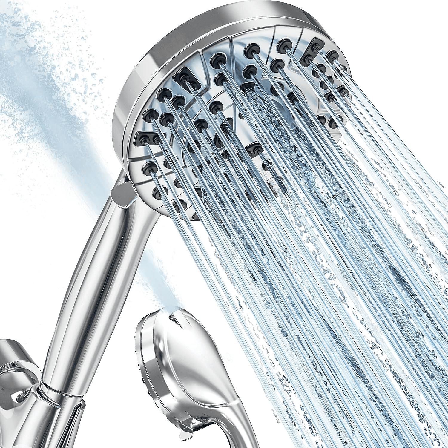 Juyafio Shower Head, 10-Mode Detachable Shower Head with Handheld, High Pressure Shower Heads with Hose 59 inch Stainless Steel and Adjustable Brass Bracket, Shower Head for Bathroom Tub