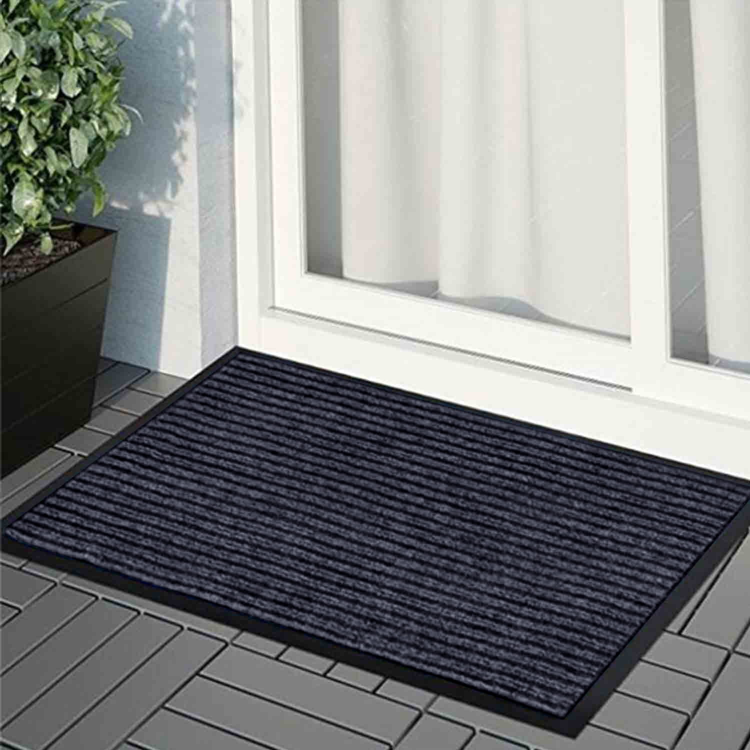 Zyraflux Welcome Mat Door Mats Outdoor with Non Slip Rubber Backing Durable  Front Door Mat Easy to Clean for Outside Entry Outdoor Entrance Shoes Mat