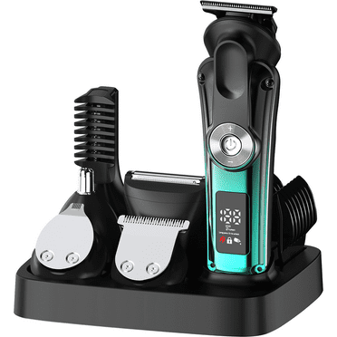 Juyafio new  upgrade 6-in-1 Hair Clippers Kit,Beard Trimmer for Men/electric razor,body hair trimmer,Nose Hair Groomer,Cordless Precision shave kit,Waterproof USB Rechargeable