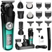 Juyafio New Upgrade 6-in-1 Hair Clippers Kit,Beard Trimmer for Men/Electric Razor,Body Hair Trimmer,Nose Hair Groomer,Cordless Precision Shave Kit,Waterproof US