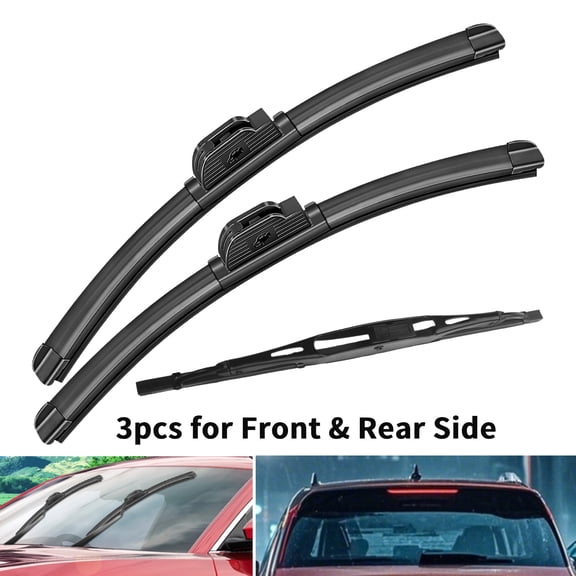 Juyioudy 24"+20"+10" Front and Rear Windshield Wipers Fit For Chevrolet Traverse 2018-2023 (Set of 3),Y22Q6B1E