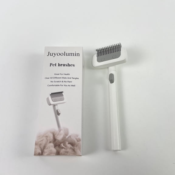 Juyoolumin Pet brushes Deshedding Brush & Dematting Comb for Double-Coated Pets with Long or Short Hair, Matted Fur Grooming Tool for Kitten, Puppy, Rabbit and Horse
