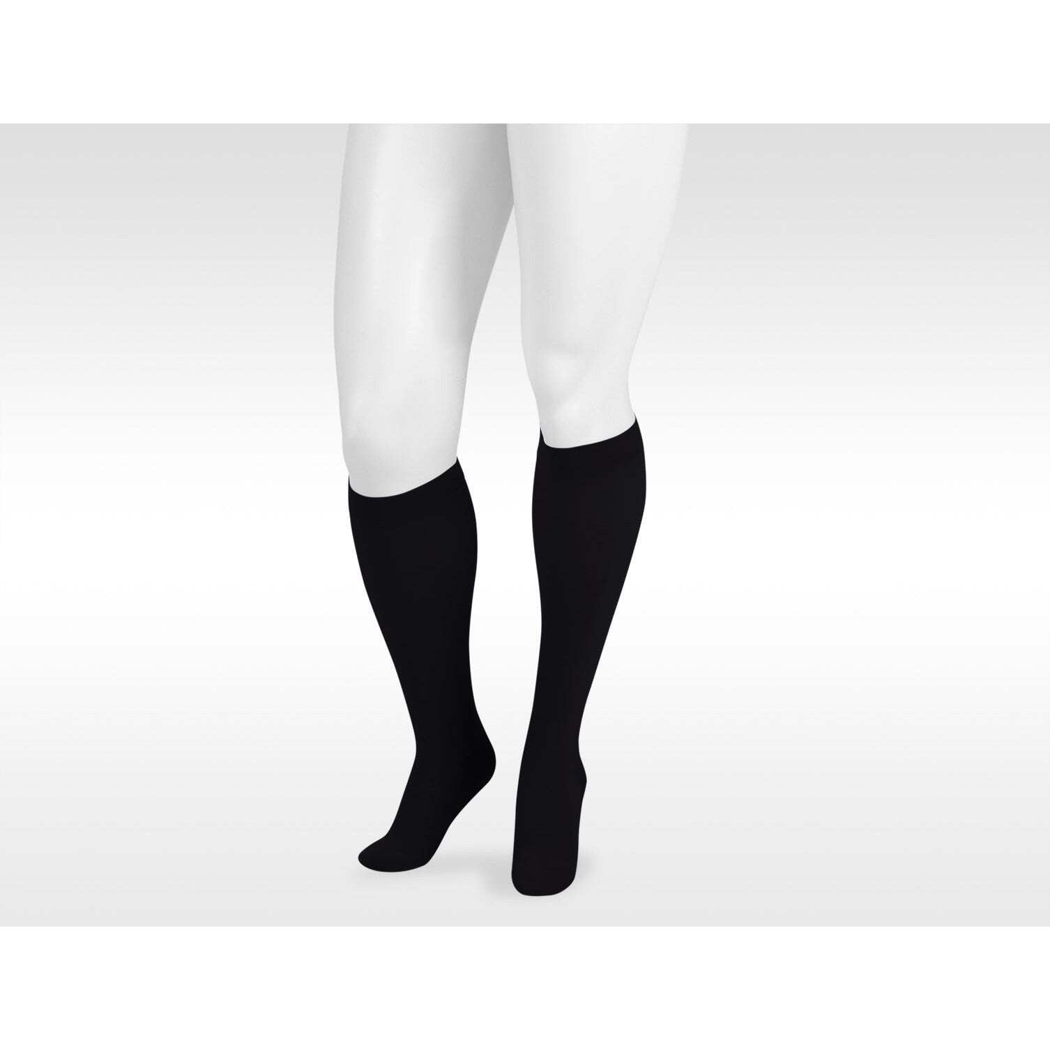 Juzo 17247 Dynamic Knee High Compression Stockings – 30-40 MmHg, Silicone Border, Size III, Black – For Edema & Lymphedema
