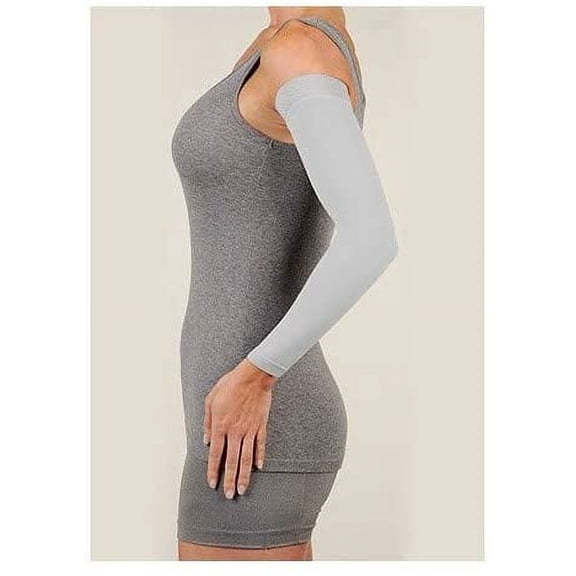 Juzo 2000CGRSB01 V Soft 15-20 mmHg Compression Arm Sleeve with Regular Silicone Border - Prints, V - Extra Large