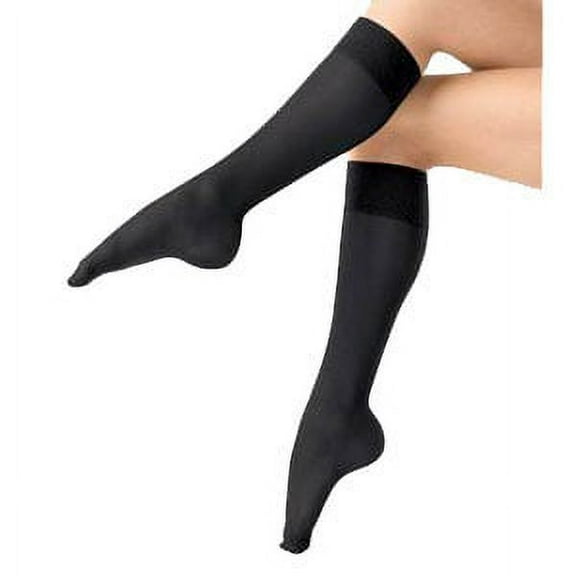 Juzo 2001 Soft Closed Toe Knee Highs - 20-30 mmHg Short Black IV