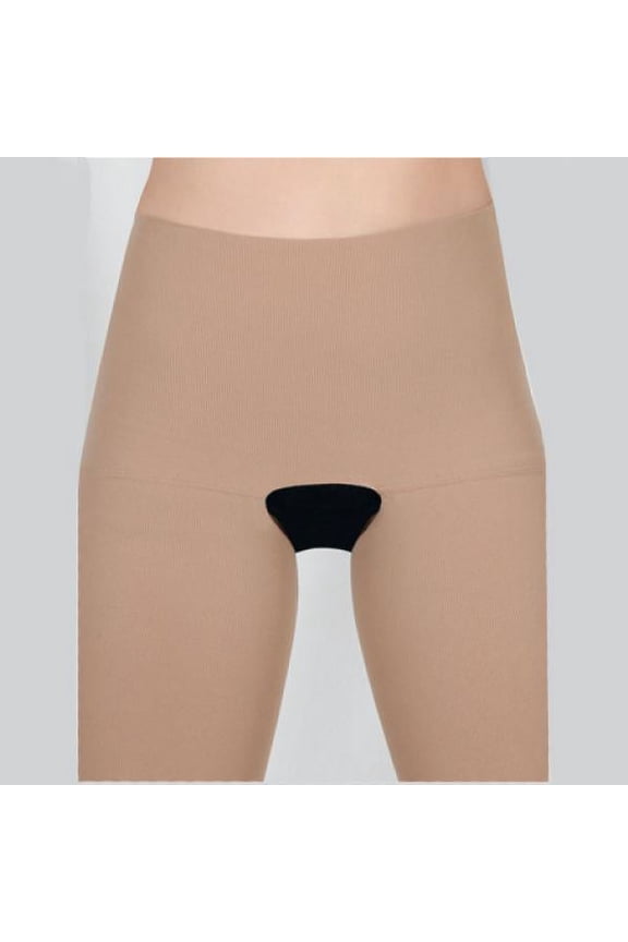 2001 Soft Pantyhose w/ Open Crotch-Size I-Beige