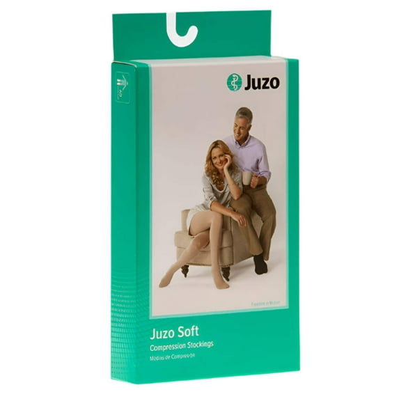 Juzo 2001ATFFFLSH14 III Medium Soft Closed Toe Firm Compression Pantyhose with Fly - Beige