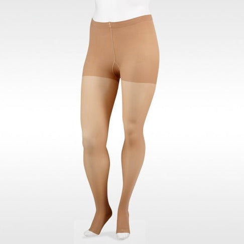 Juzo 2001ATPE14 IV Soft Pantyhose 20-30 mmHg Open Toe Petite - Beige