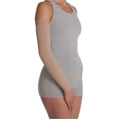 Juzo 2001MXCGRSB53 V 20-30mmHg Soft Sleeve Max Regular - Silicone Chocolate