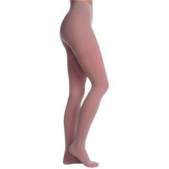Juzo 2002ATOC10 V Soft Pantyhose Open Toe Open Crotch - Black