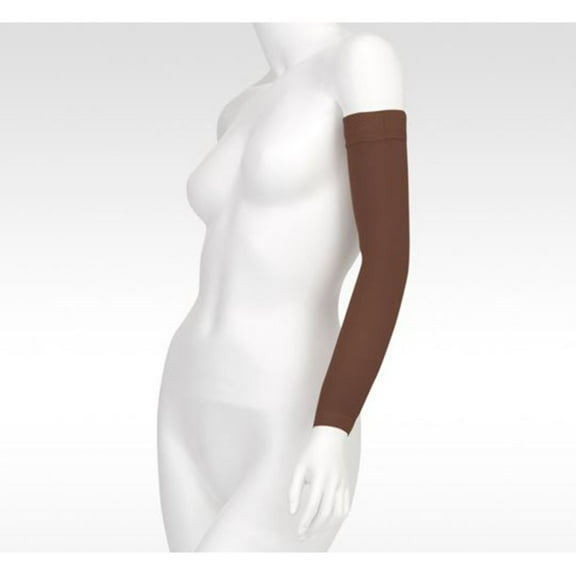 Juzo 2002CGLSB23 I Soft Arm Sleeve Compression 30-40 mmHg Long with Silicone Border - Chestnut