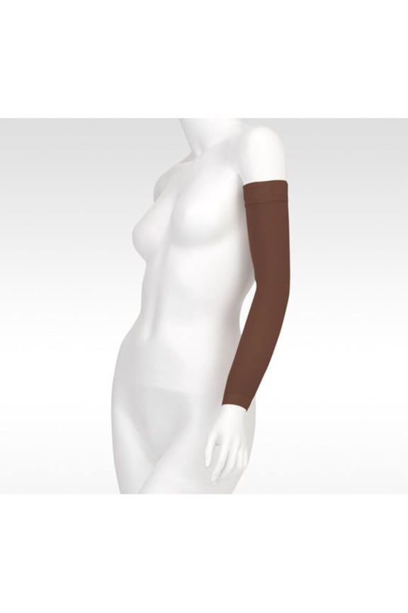 Juzo 2002CGLSB23 I Soft Arm Sleeve Compression 30-40 mmHg Long with Silicone Border - Chestnut