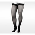 thumbnail image 1 of Juzo 2100 Naturally Sheer Closed Toe Thigh Highs w/Lace Band - 15-20 mmHg Reg Black V, 1 of 3