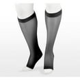thumbnail image 1 of Juzo 2102 Naturally Sheer Open Toe Knee Highs - 30-40 mmHg Short Black II, 1 of 2