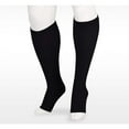 thumbnail image 1 of Juzo Soft 2000 Open Toe Knee Highs - 15-20 mmHg Reg Black IV, 1 of 5
