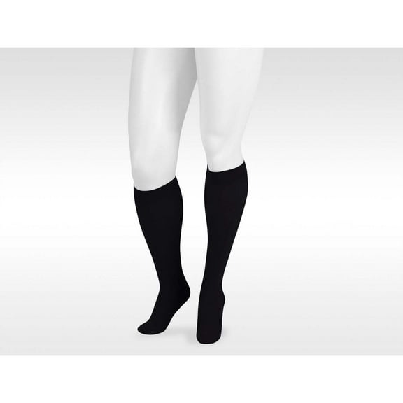 Juzo 3511 Dynamic (Varin) Soft Closed Toe Knee Highs w/Sili Band 3.5 cm - 20-30 Short Black IV