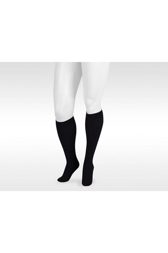 3512 Dynamic (Varin) Soft Closed Toe Max Knee Highs w/Sili Band - 30-40mmHg Reg Max Black III