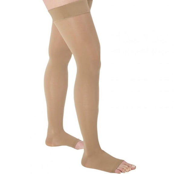 Juzo 3512 Dynamic (Varin) Soft Closed Toe Max Knee Highs w/Sili Band - 30-40mmHg Short Max Beige V