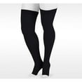thumbnail image 1 of Juzo 3512 Dynamic (Varin) Soft Open Toe Max Thigh Highs w/Sili Band- 30-40mmHg Short Max Black IV, 1 of 2