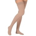 thumbnail image 1 of Juzo 3512 Dynamic (Varin) Soft Closed Toe Thigh Highs w Sili Dot Band-30-40 mmHg Short Beige I, 1 of 3