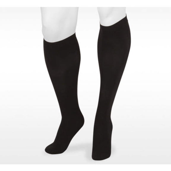 Juzo 4411 Basic Closed Toe Knee Highs - 20-30 mmHg Reg Black II