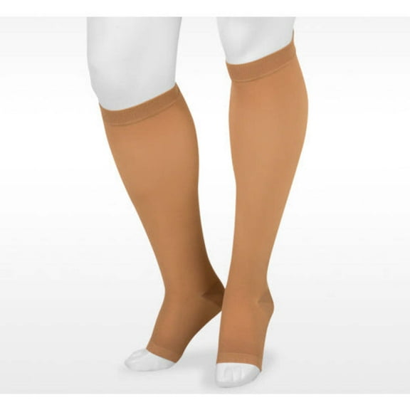 Juzo 4411 Basic Open Toe Knee Highs - 20-30 mmHg Short  Beige IV  Short 4411ADSH14-IV