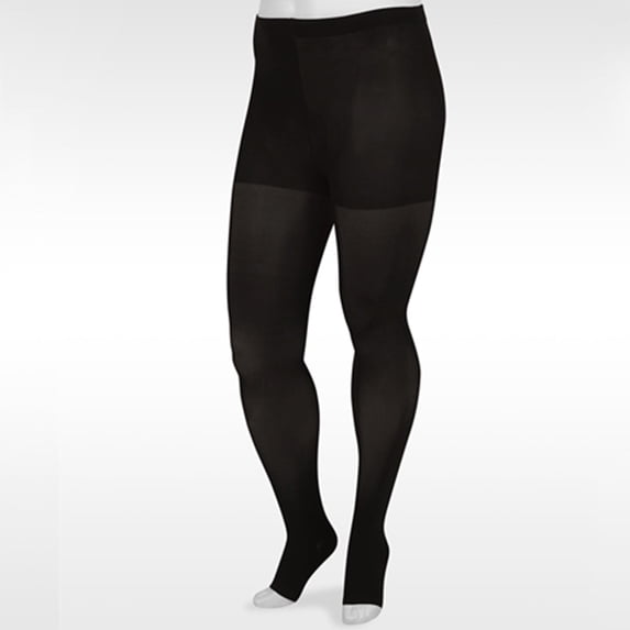 Opern 4 Juzo 4411 Basic Open Toe Pantyhose - 20-30 mmHg Short Black I - Walmart.com