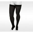 thumbnail image 1 of Juzo 4411 Basic Open Toe Thigh Highs w/Silicone Dot Band - 20-30 mmHg Reg Black II, 1 of 3