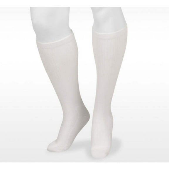 Juzo 4701 Basic Knee High Casual Socks - 20-30 mmHg White I