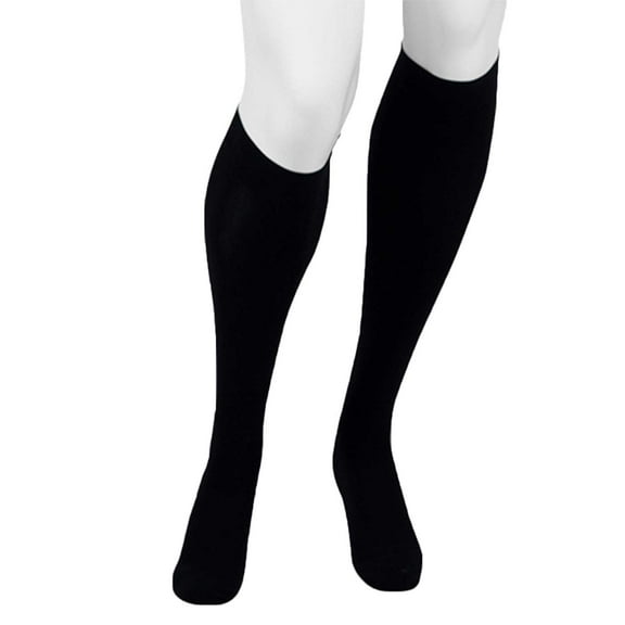 Juzo Assist 3612 Closed Toe Knee Highs w/Silicone Band - 30-40 mmHg Reg Black V