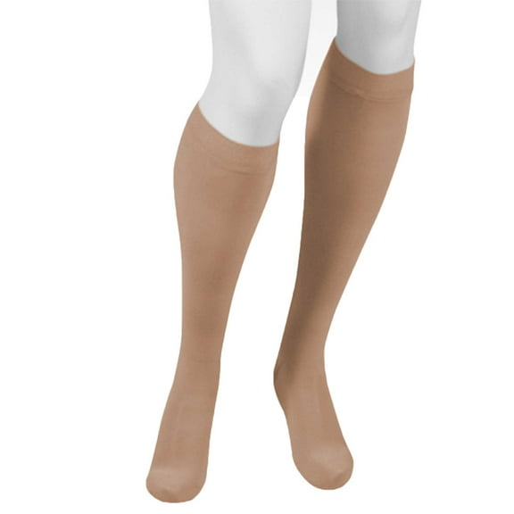 Juzo Assist 3612 Closed Toe Knee Highs w/Silicone Band - 30-40 mmHg Short Beige II