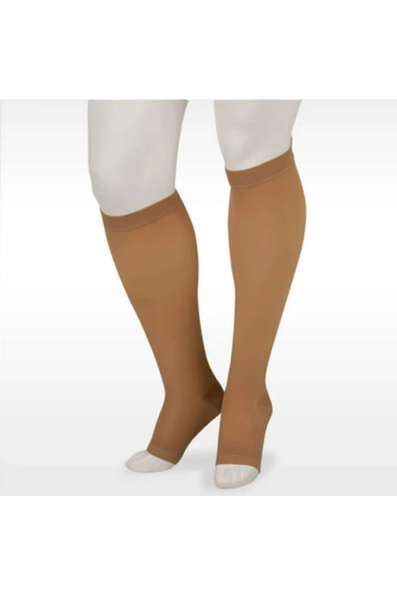 Juzo Basic 4410 Knee High, Open Toe, 15-20mmHg Size: I (Beige)