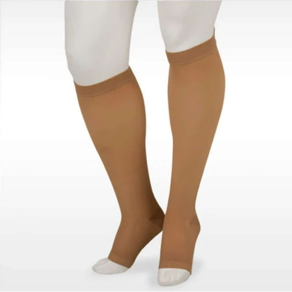 Juzo Basic 4411 Knee High, Open Toe, 20-30mmHg Size: I (Beige)